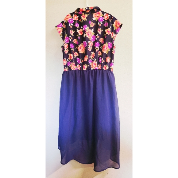 Faded Glory Hi-Low Shirt Dress - Picture 9 of 10